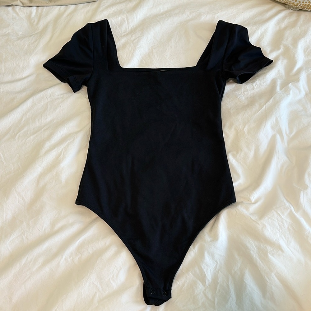 Black Babaton Aritzia T-Shirt Bodysuit
